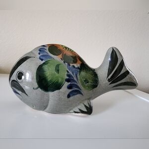 Vintage Mexican Tonala Fish Figurine